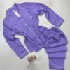 Pyjama boutonné en satin " Violet "