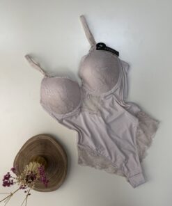 Body en dentelle tress - Beige