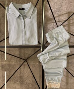 Alternative view of Pyjama boutonné " Bleu "