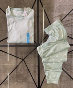 Alternative view of Pyjama primark en velours haut manche longue  " Vert clair "