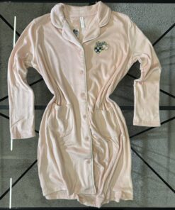 Alternative view of Chemise de nuit boutonné " Rose "