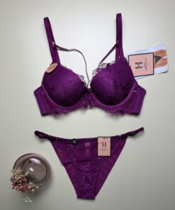 Alternative view of Ensemble 2 pcs - H - aubergines