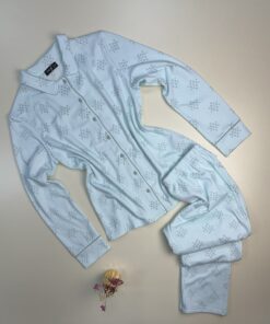 Pyjama boutonné " bleu "