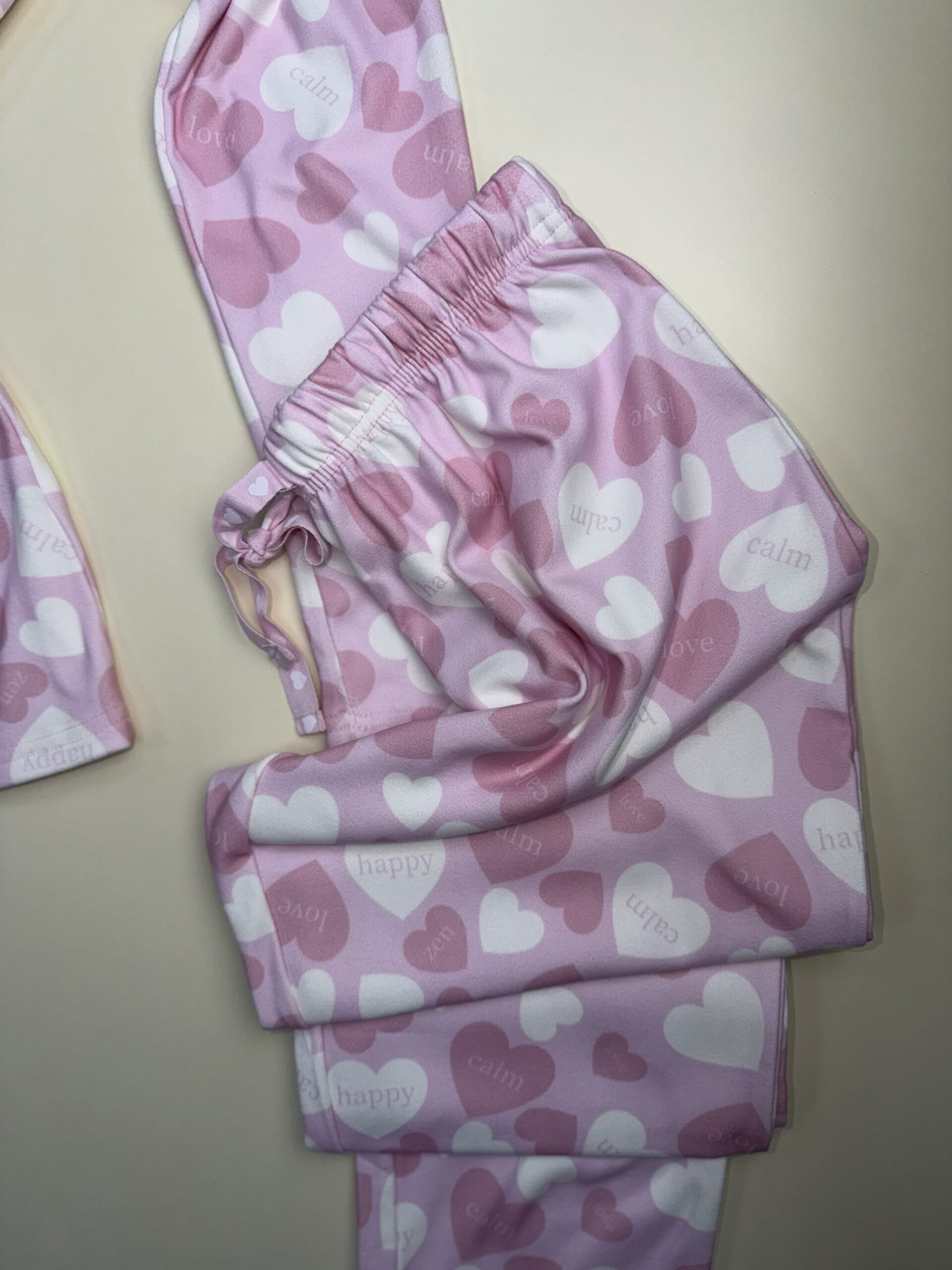 Pyjama haut manche longue " Mauve coeur " – Image 3