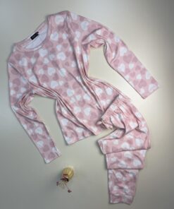 Pyjama haut manche longue " Rose coeur "
