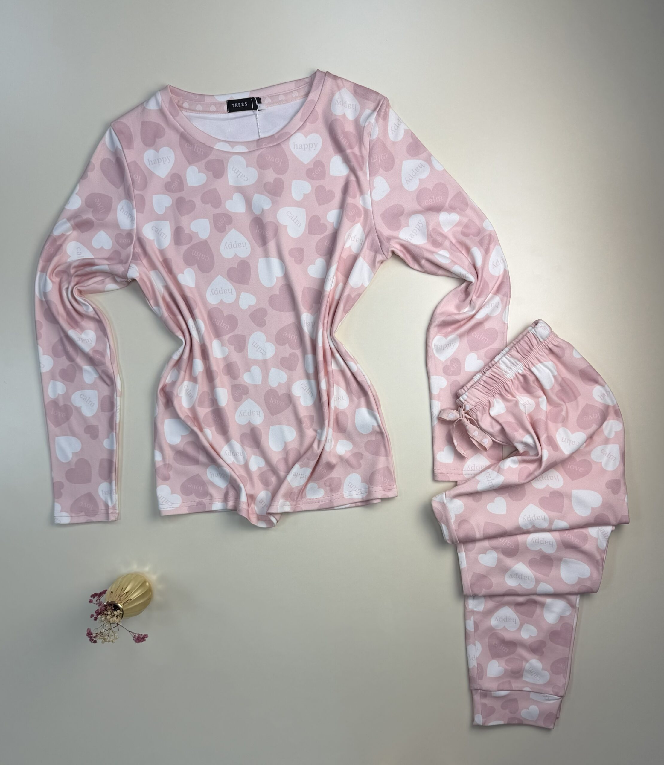 Pyjama haut manche longue " Rose coeur " – Image 3