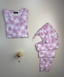 Alternative view of Pyjama haut manche longue  " Mauve coeur "