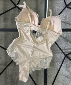 Alternative view of Body en dentelle tress - Beige