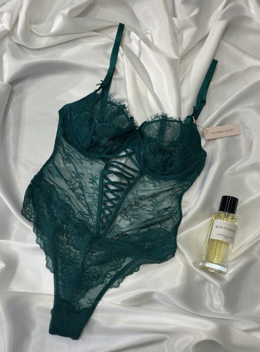 Body en dentelle victorias secret " VERT  "