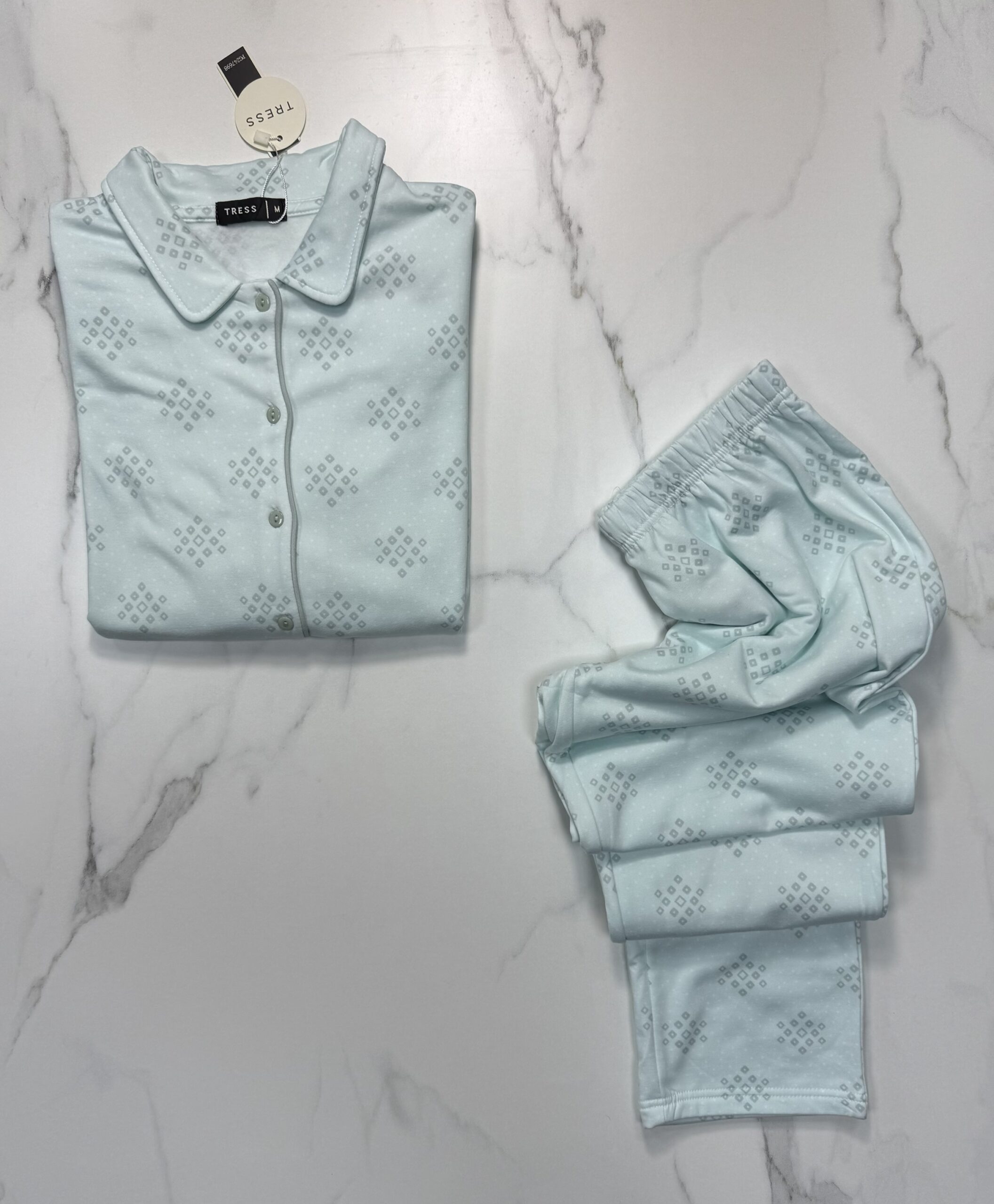 Pyjama boutonné  " bleu  " – Image 2