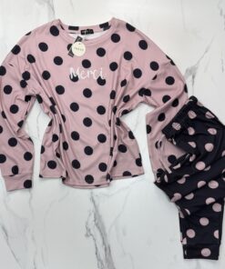 Alternative view of Pyjama haut manche longue -Merci - " Mauve "