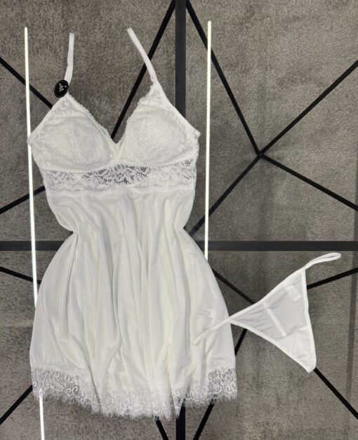 Nuisette + Bas H " Blanc "
