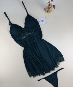 Alternative view of Nuisette + Bas H " Vert "