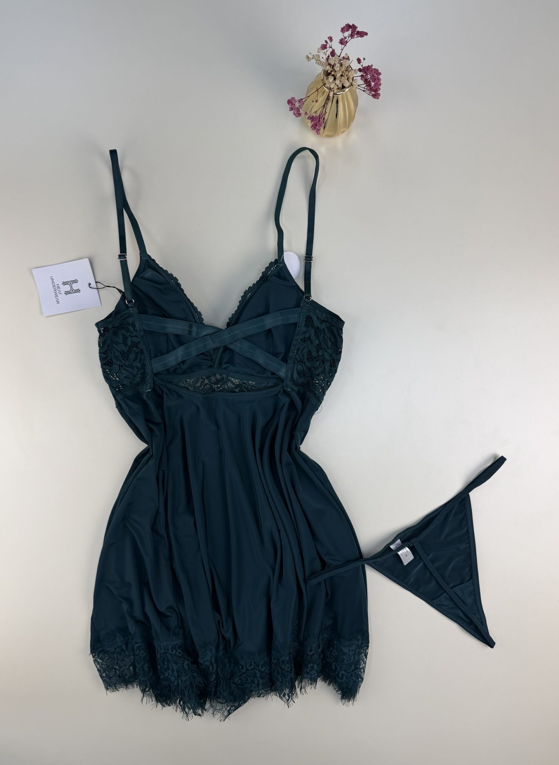 Nuisette + Bas H " Vert " – Image 3