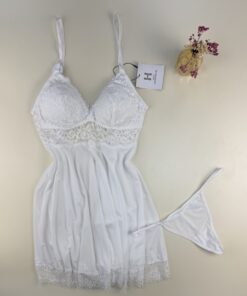 Nuisette + Bas H " Blanc "