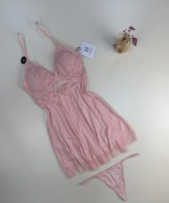 Alternative view of Nuisette + Bas H " Rose "