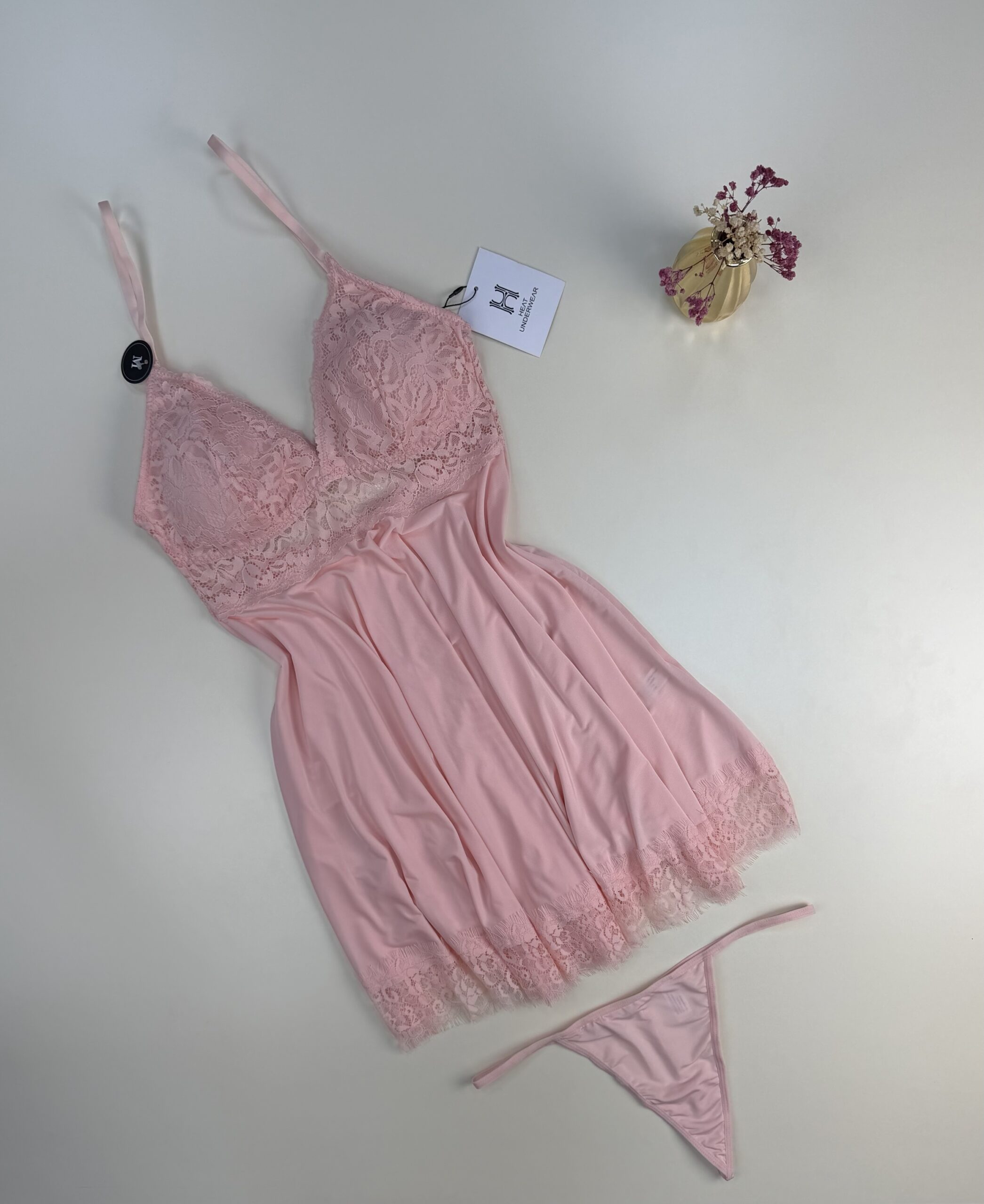 Nuisette + Bas H " Rose " – Image 2