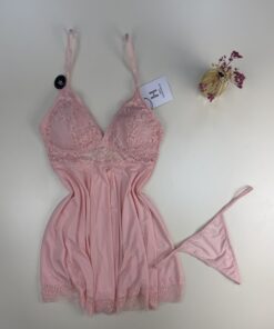 Nuisette + Bas H " Rose "