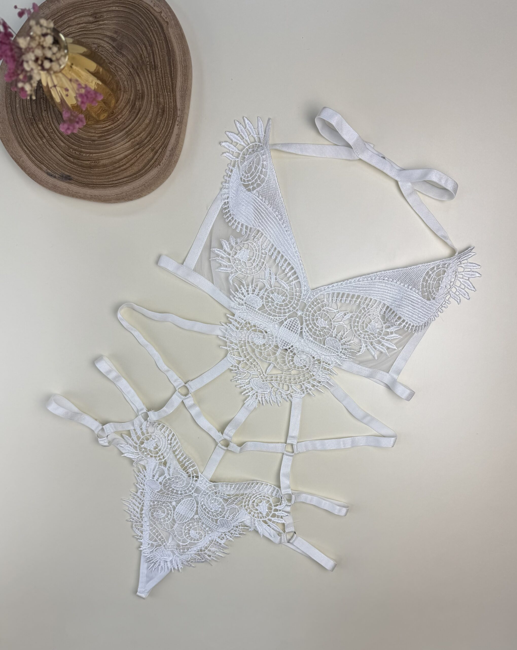 Body en dentelle H - blanc- – Image 2