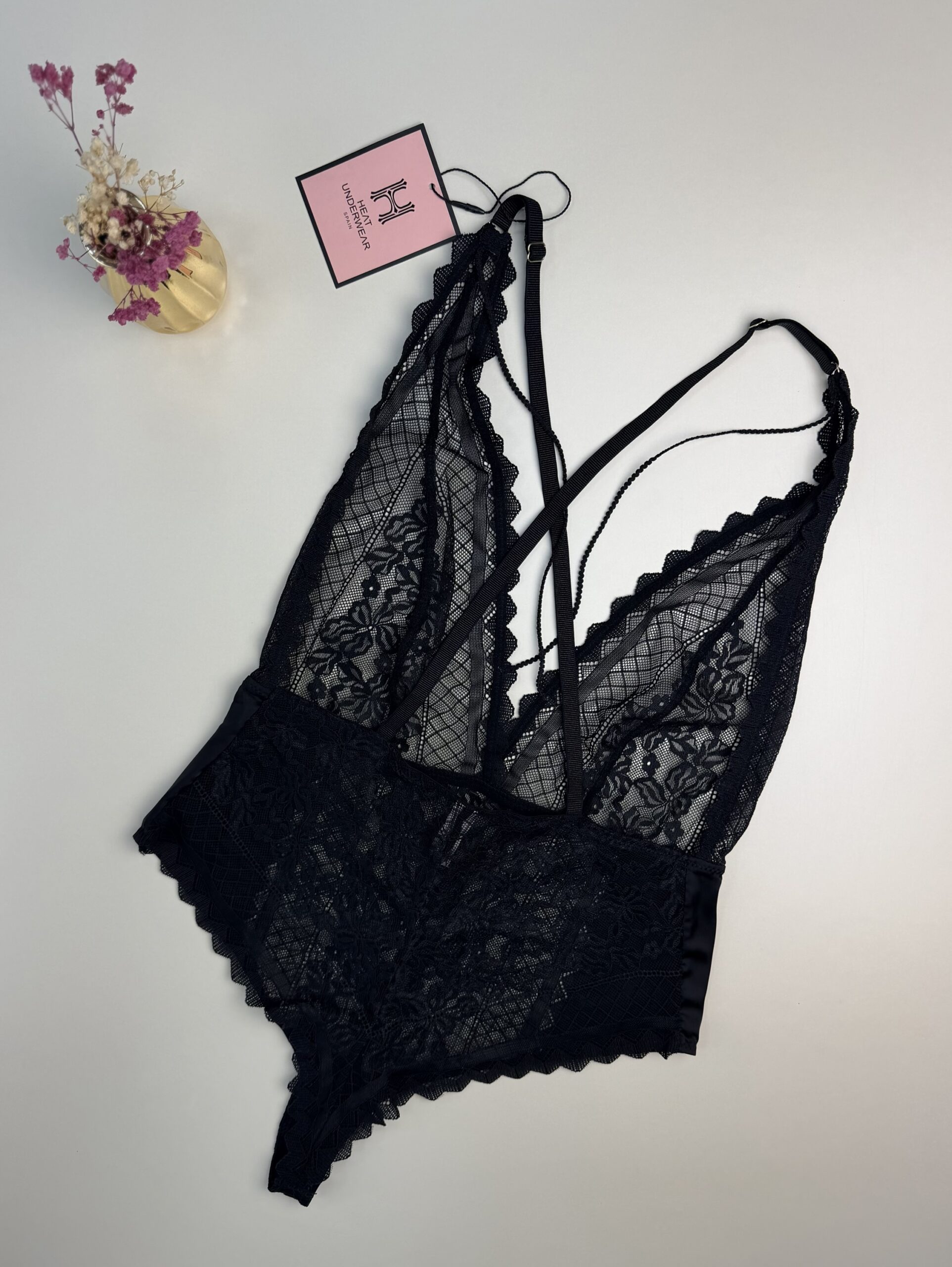 Body en dentelle H " Noir " – Image 3