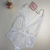 Body en dentelle H " Blanc "
