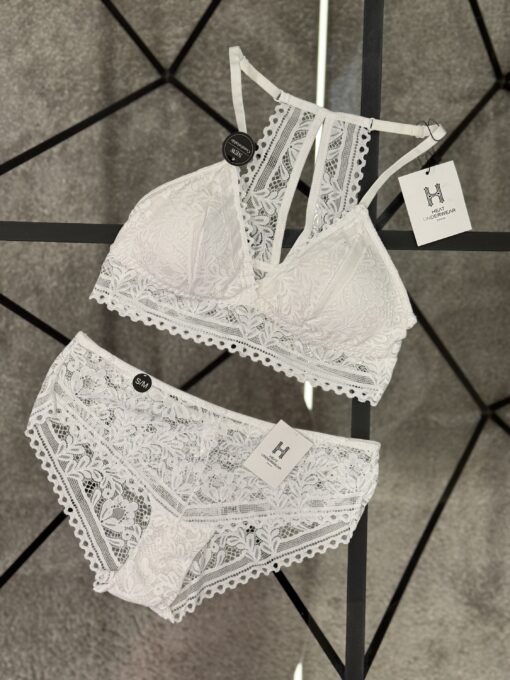 Ensemble 2 pcs Blanc - en dentelle - H