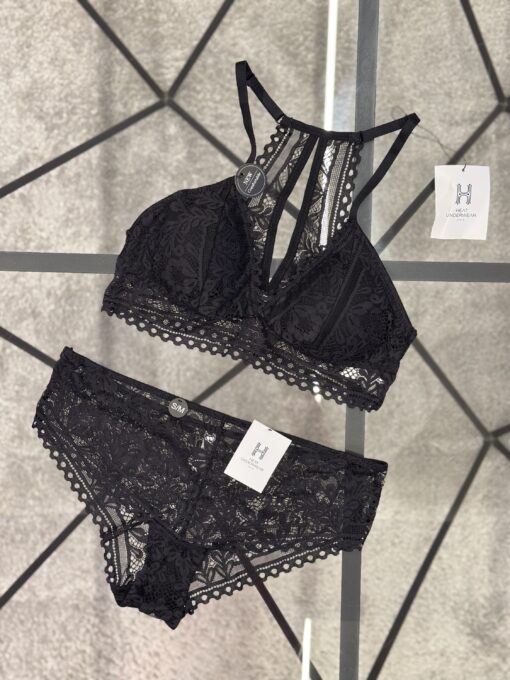 Ensemble 2 pcs Black  - en dentelle - H