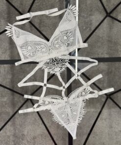 Alternative view of Body en dentelle H - blanc-