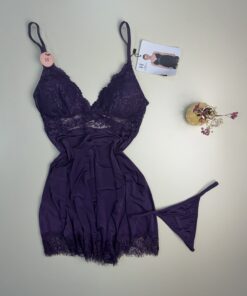 Nuisette + Bas H " mauve "