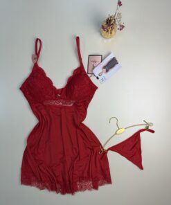 Nuisette + Bas H " Bordeaux "