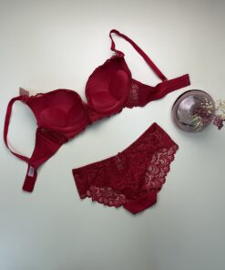 Alternative view of Ensemble 2 pcs H-nathalie push up" Bordeaux "