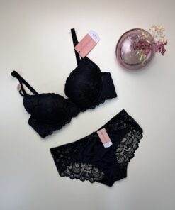 Ensemble 2 pcs H-nathalie push up" Noir "