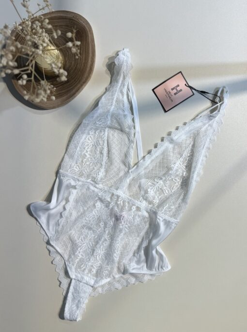 Body en dentelle H " Blanc "
