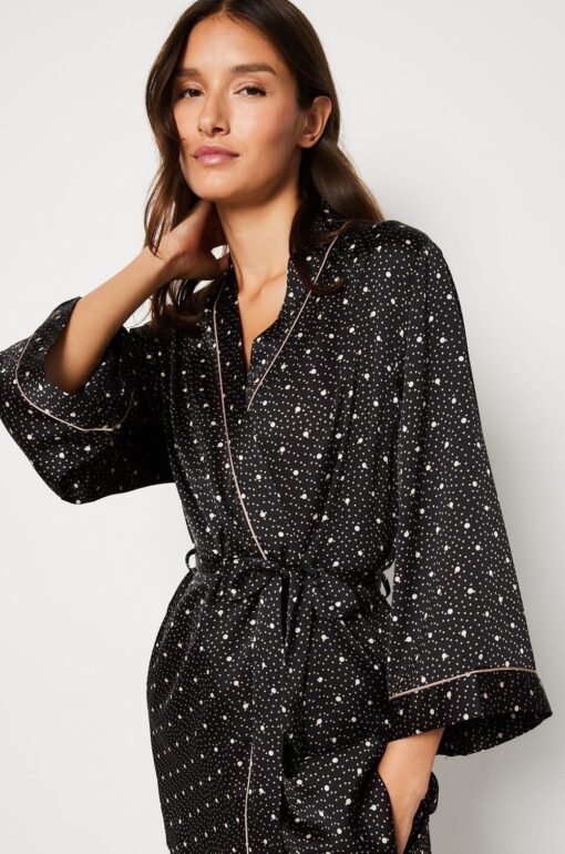 Peignoir Etam -POLKAS - Black