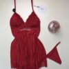 Nuisette + Bas H " Bordeaux "