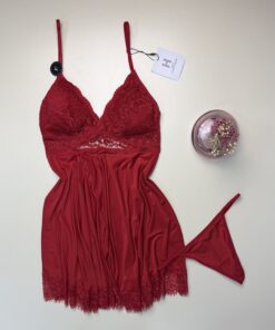 Nuisette + Bas H " Bordeaux "