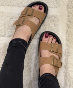 Alternative view of Birk en daim " Camel "