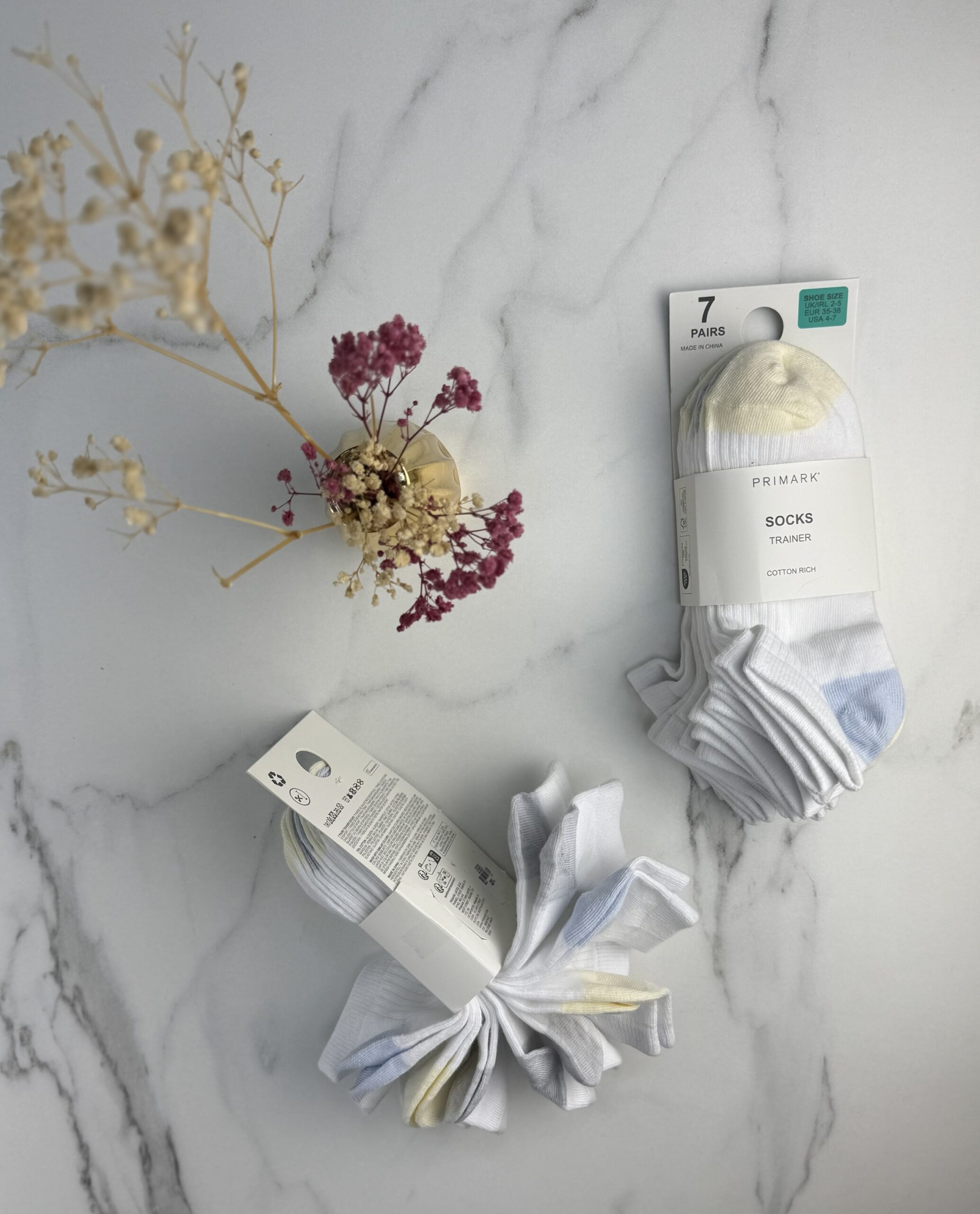 Pack de 7 chaussettes primark " blanc pastels "