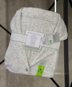 Alternative view of Pyjama boutonné demi manche PRIMARK - short " Gris clair "