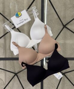 Pack de 3 soutiens gorge lounge bra Primark " Noir, saumon "