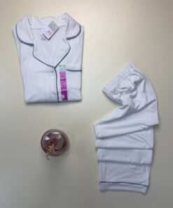 Alternative view of Pyjama boutonné - Primark - Blanc