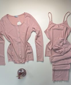 Alternative view of Pyjama 3 pcs - Tress - rose