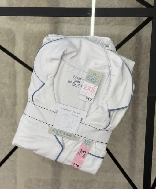 Pyjama boutonné - Primark - Blanc