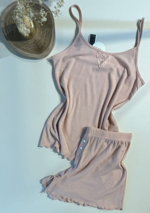 Pyjama short - bustier - Tress - Rose