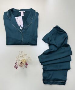 Alternative view of Pyjama boutonné H " Vert "