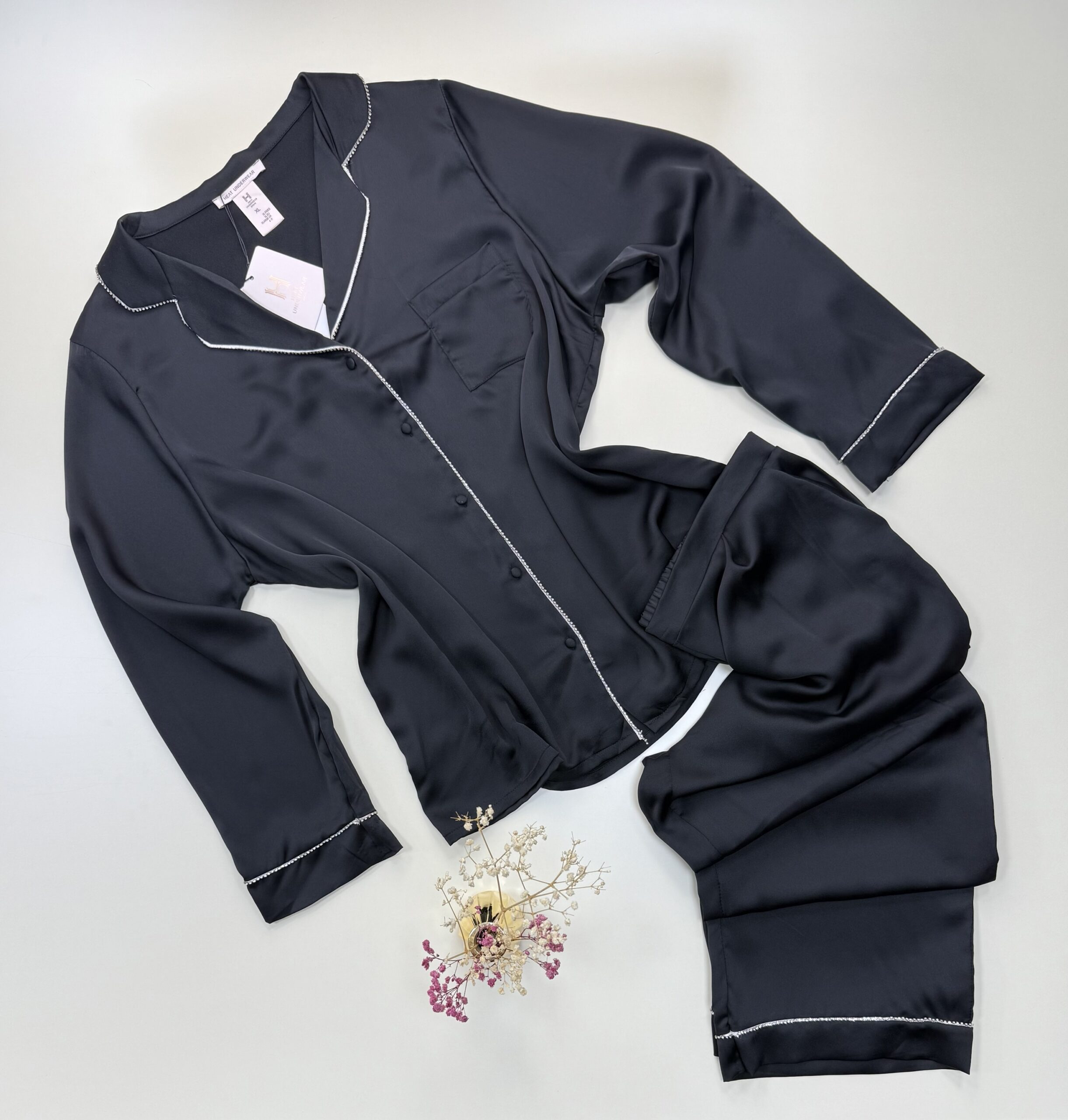 Pyjama boutonné H " Noir "