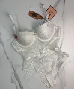 Alternative view of Body en dentelle H - blanc -