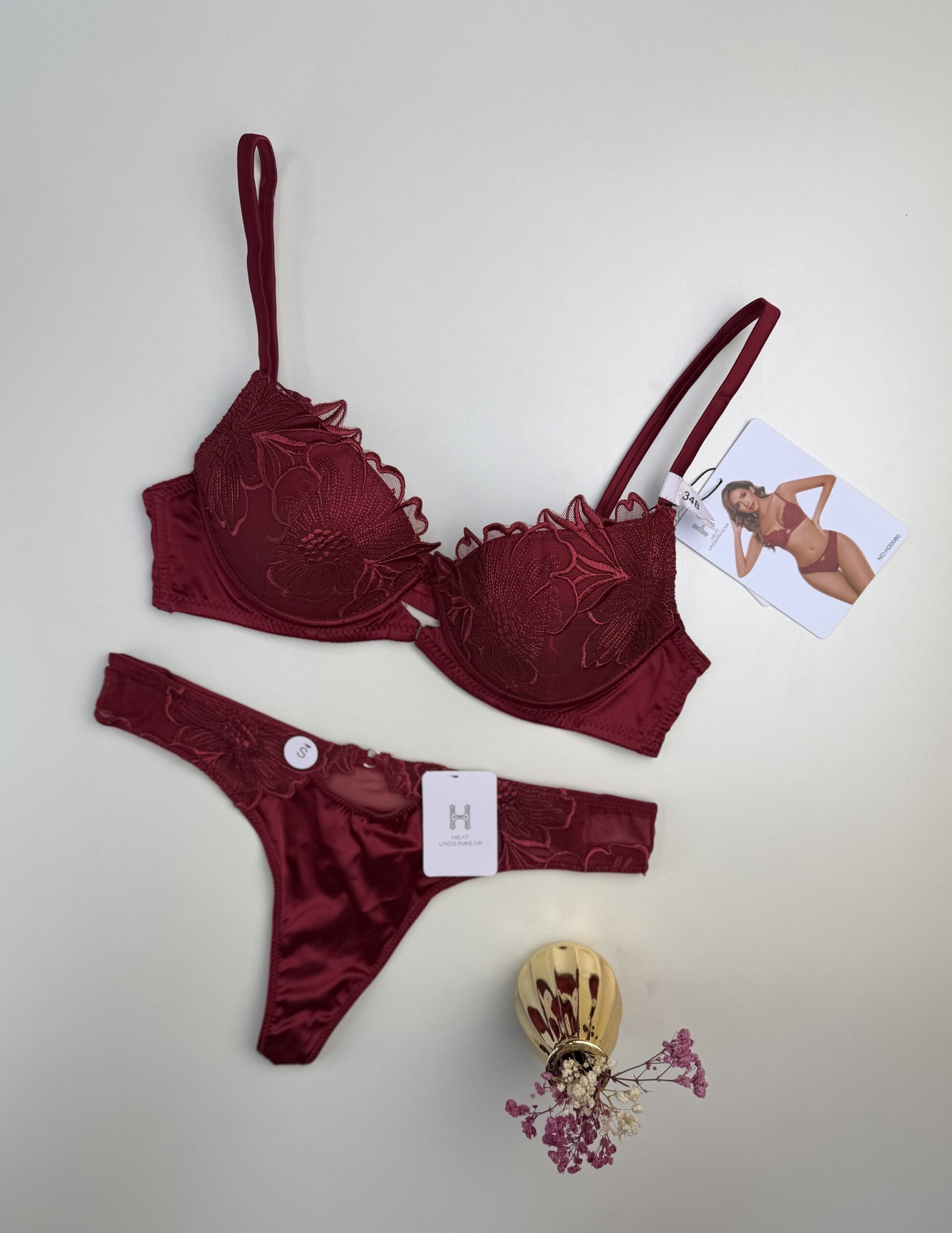 Ensemble 2 pcs - H - bordeaux