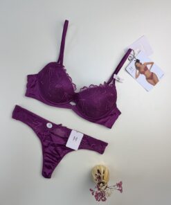 Ensemble 2 pcs - H - aubergine