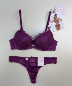 Alternative view of Ensemble 2 pcs - H - aubergine